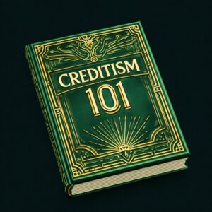 Creditism 101 book-style cover representing the Macro Watch economic series on the global credit-based financial system