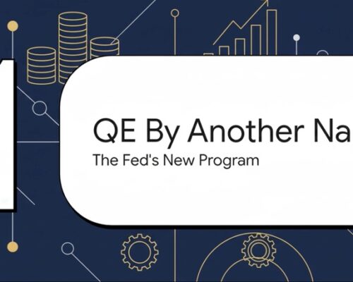 QE by Another Name – slide from a MacroWatch video explaining the Federal Reserve’s new quantitative easing program and permanent balance sheet expansion.