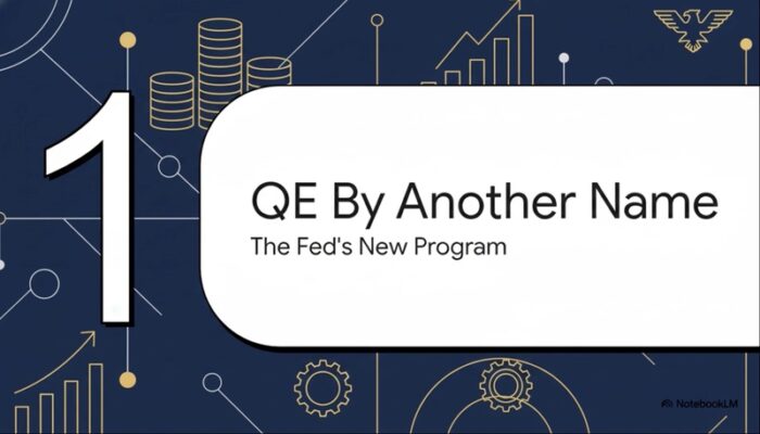QE by Another Name – slide from a MacroWatch video explaining the Federal Reserve’s new quantitative easing program and permanent balance sheet expansion.